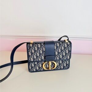 Dior Blue and Gold Crossbody Bag